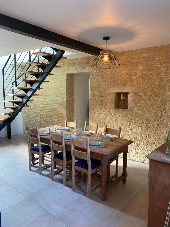 Charmante Maison Du XVIII En Pierre Renovee Colleville-Montgomery Eksteriør bilde